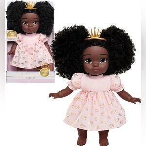 Princess Doll with Pink Dress and Gold Crown